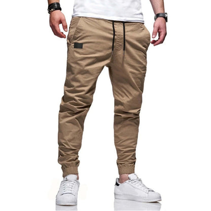 Men's Casual Cotton Slim Daily Wear Draw String Pants