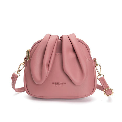 Mini Rabbit Ears Bucket Shoulder Crossbody Bag