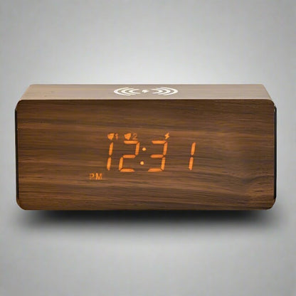 15W Wireless Fast Charging Bluetooth Speaker Digital Clock