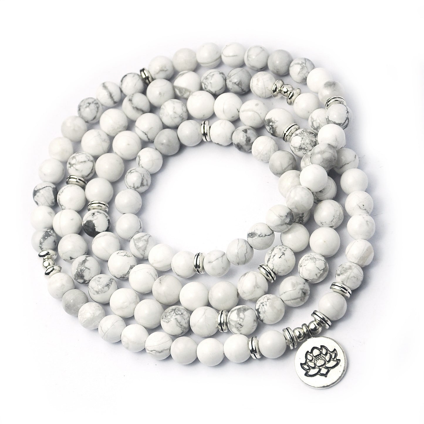 Lotus Stone Bead Bracelet-Necklace