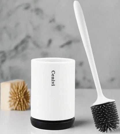 Simple Modern Toilet Cleaning Brush & Cup Set