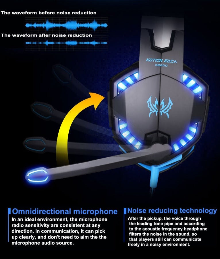 Auriculares para juegos G2200 KOTION EACH - PC / Consola