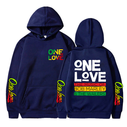 Sudadera con capucha informal One Love, Bob Marley 