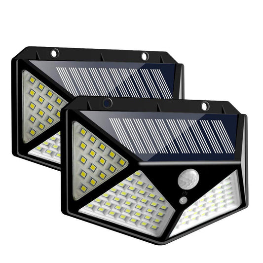 Outdoor Solar Motion Detection LED Wall Lamp - Bright Flood Light