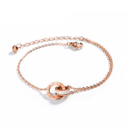 Zircon Crystal Rose Gold Bracelet