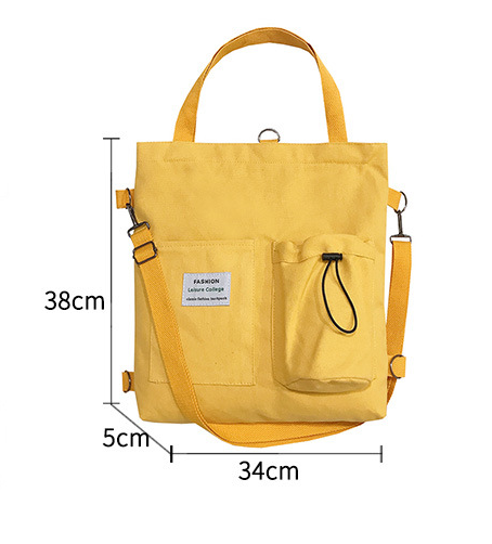 Shoulder Square Canvas Tote Bag