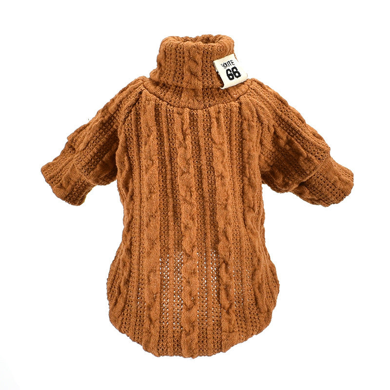 Cozy Pet Turtleneck Knitted Sweater