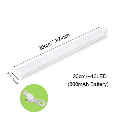 Motion Sensor Light Bar LED Night Light USB Rechargeable Detachable and Movable Lamp