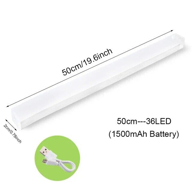 Motion Sensor Light Bar LED Night Light USB Rechargeable Detachable and Movable Lamp