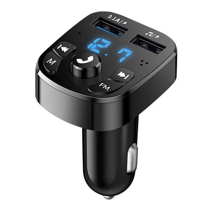 Fast-Charging Bluetooth FM Radio MP3 Player Transmitter Car Charger