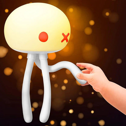 Silicone LED Tactile Jellyfish Night Light Lamp