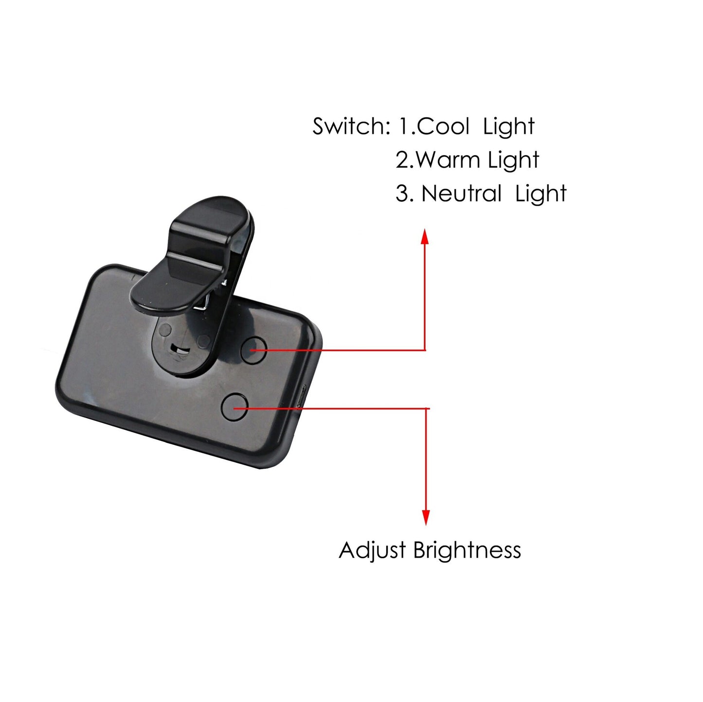 Portable Mini Selfie Flood Light - Rechargeable 3 Modes