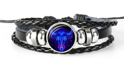 Luminous Zodiac Constellations Rope Bracelet