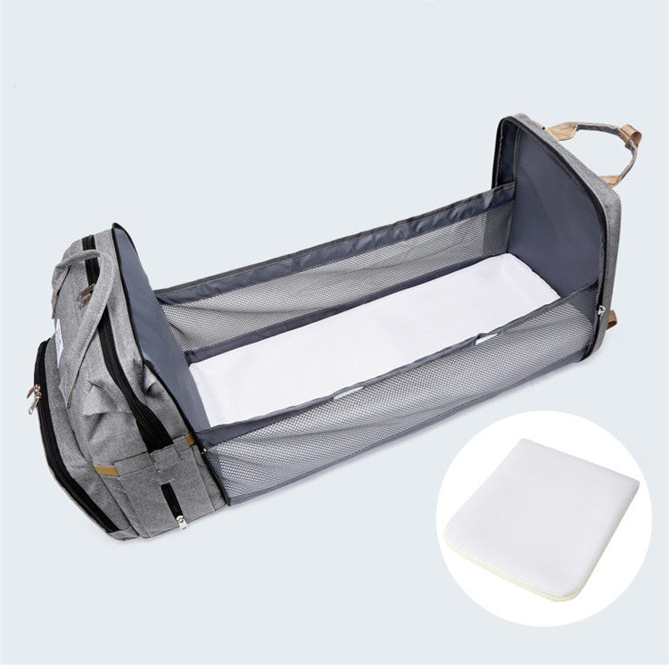 Bolsa plegable extensible para mamá, cambiador portátil