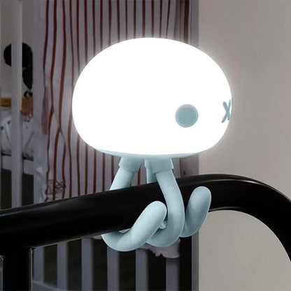 Silicone LED Tactile Jellyfish Night Light Lamp