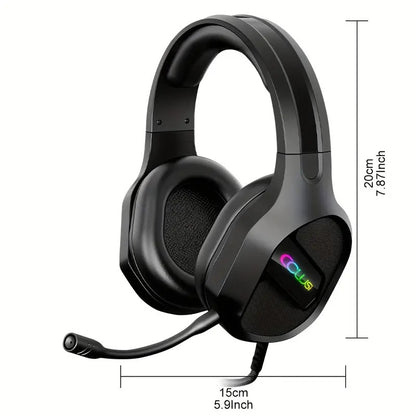 Auriculares para juegos profesionales con micrófono y cancelación de ruido y sonido envolvente: PC, Xbox, PS3/4/5, Switch 