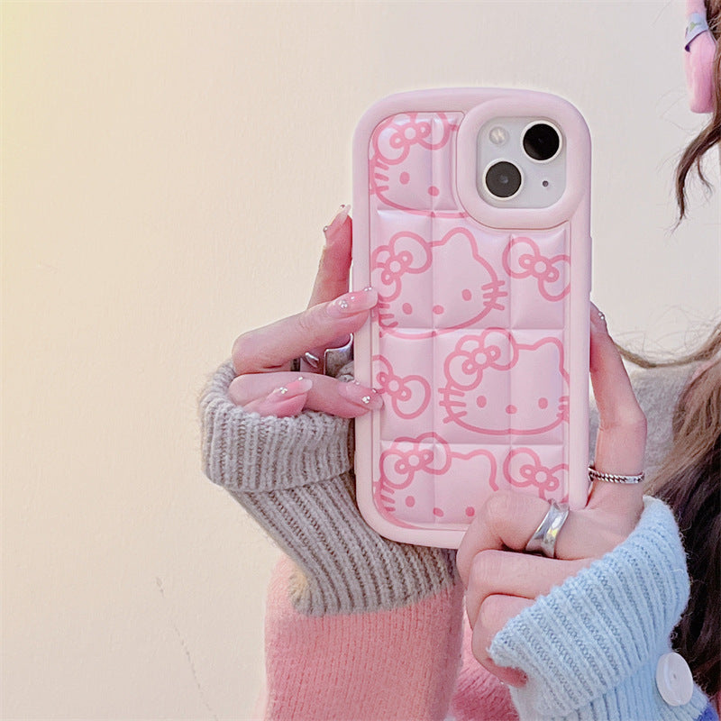 3D Design Pink Hello Kitty iPhone Case Apple IPhone 11 - 15 Pro Max