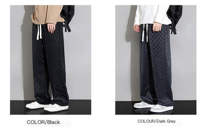 Men's Casual Checkered Plaid Loose Fashion Pants