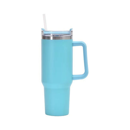 Vaso de café al vacío de acero inoxidable de 40 onzas con tapa, sin BPA