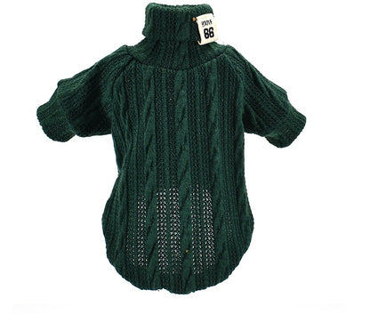 Cozy Pet Turtleneck Knitted Sweater