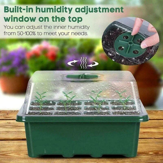 12-Seed Sprout Grid Germination Box Tray