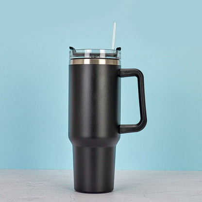 Vaso de café al vacío de acero inoxidable de 40 onzas con tapa, sin BPA