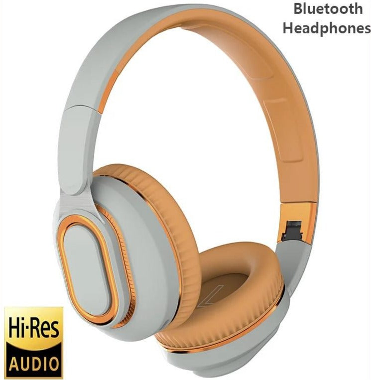 High Resolution Audio - Wireless Folding Bluetooth Headset With Microphone & Aux Port