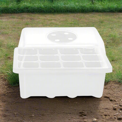 12-Seed Sprout Grid Germination Box Tray