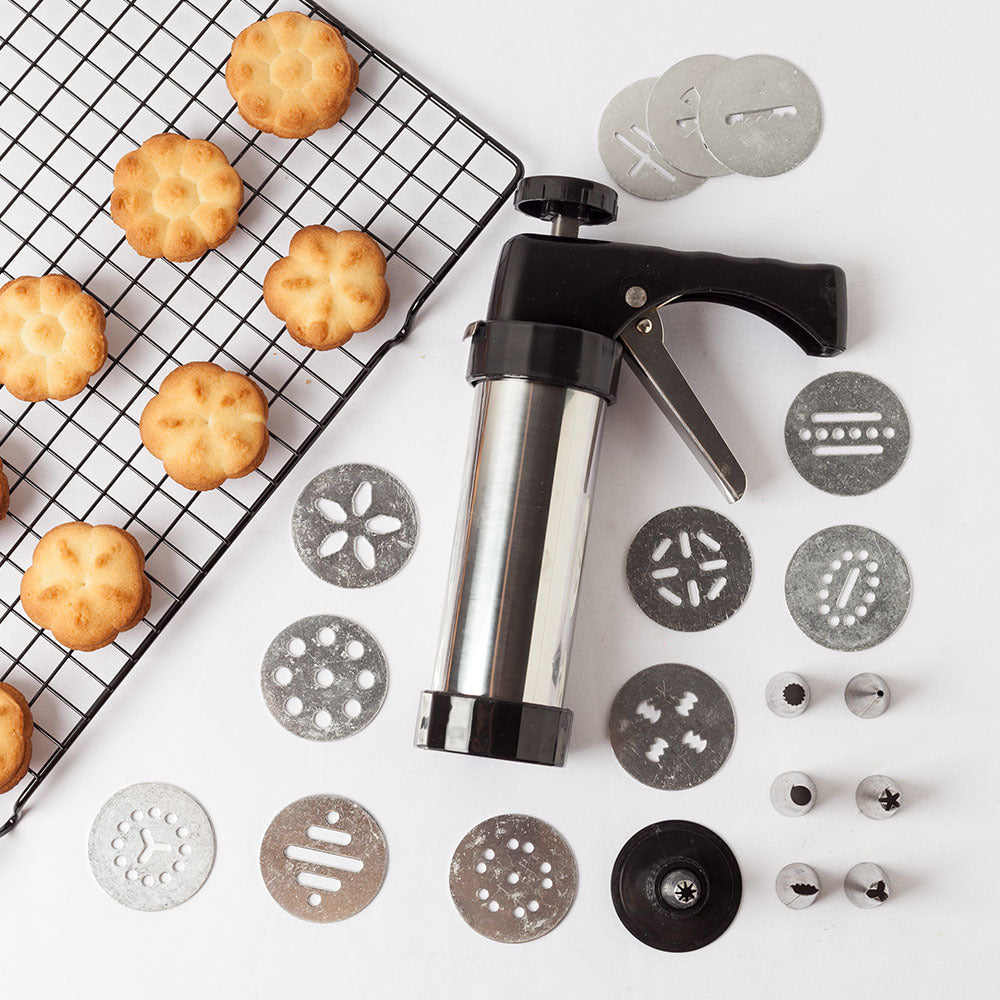 Stainless Steel Dough & Icing Gun Press Set