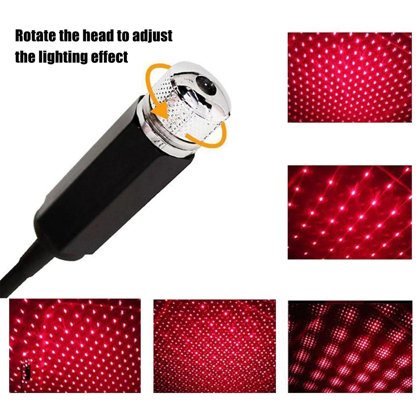 LED Car Roof Star Night Light Laser Projector - Star Galaxy Lamp