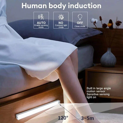 Motion Sensor Light Bar LED Night Light USB Rechargeable Detachable and Movable Lamp