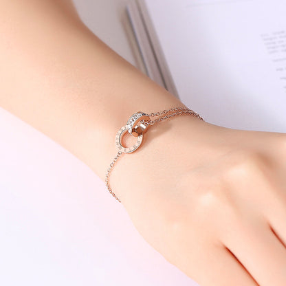 Zircon Crystal Rose Gold Bracelet