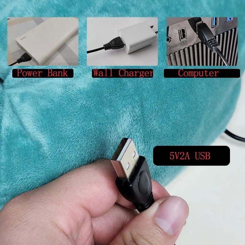 Calentador de pies eléctrico USB calentado suavemente para un calor acogedor