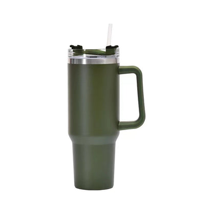 Vaso de café al vacío de acero inoxidable de 40 onzas con tapa, sin BPA