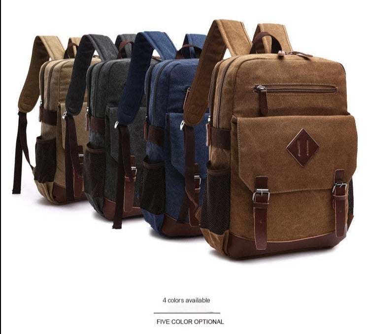 Fashion Canvas Travel laptop Bag Backpack