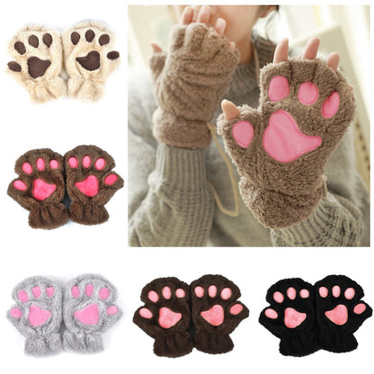 Guantes acogedores de invierno con patas