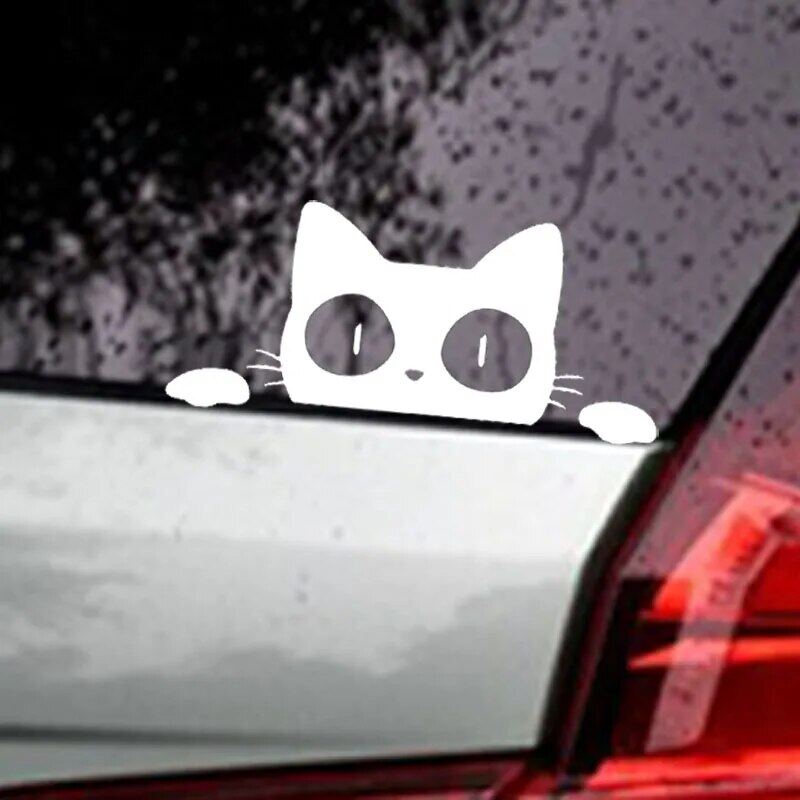 14x6.2cm  Cat Surprise Car Sticker