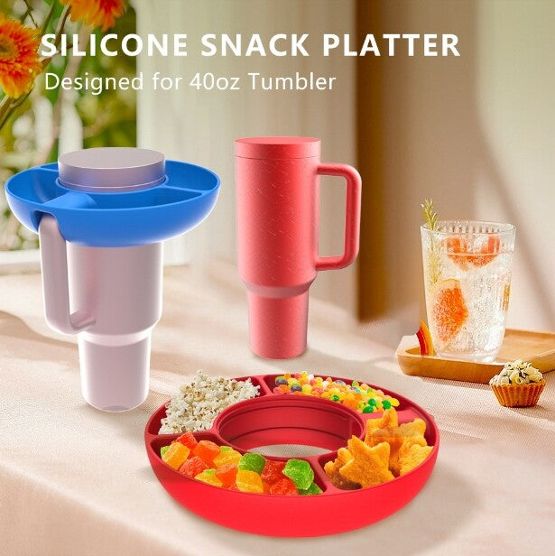 Silicone Snack Tray Accessory For 40oz Tumbler Cup