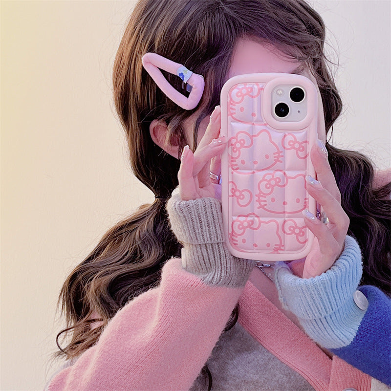 3D Design Pink Hello Kitty iPhone Case Apple IPhone 11 - 15 Pro Max