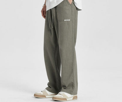 2024 American Style Cotton and Linen Casual Pants