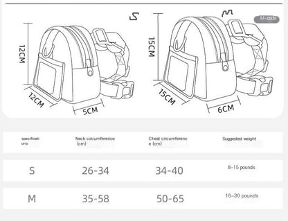 Cute Pet School Bag Backpack + Leash