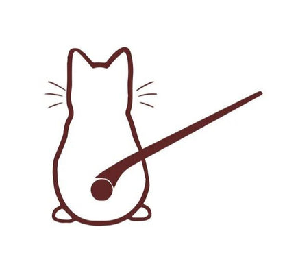 21cm x 33cm Funny Cat Sticker For Rear Glass Car Window