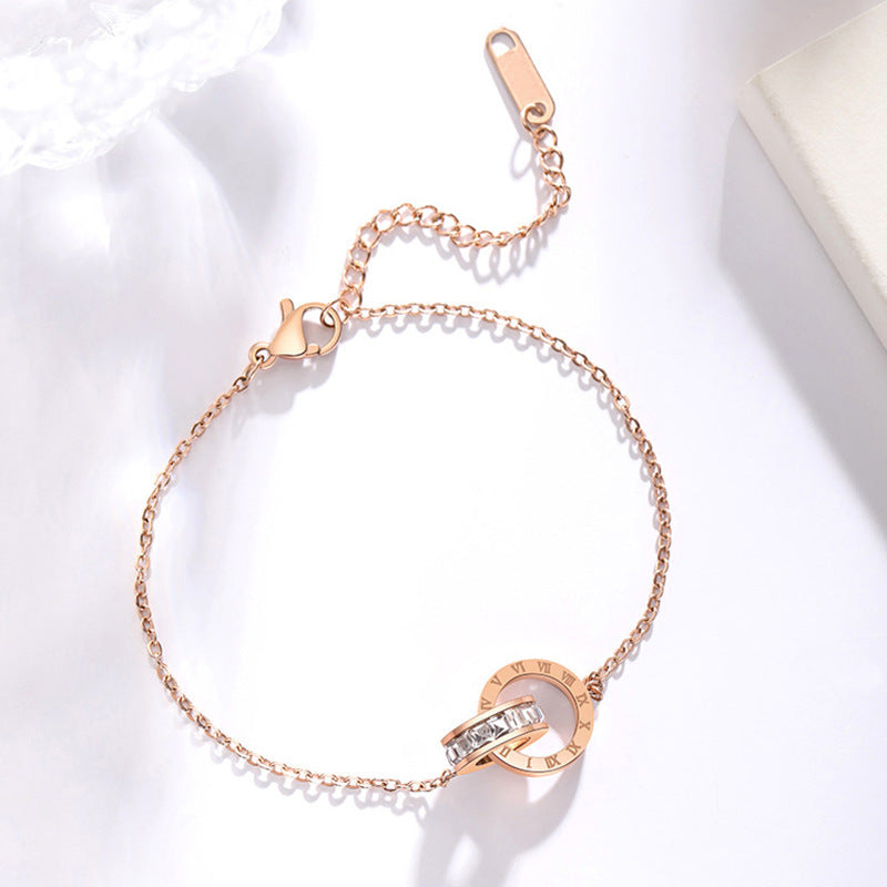 Zircon Crystal Rose Gold Bracelet