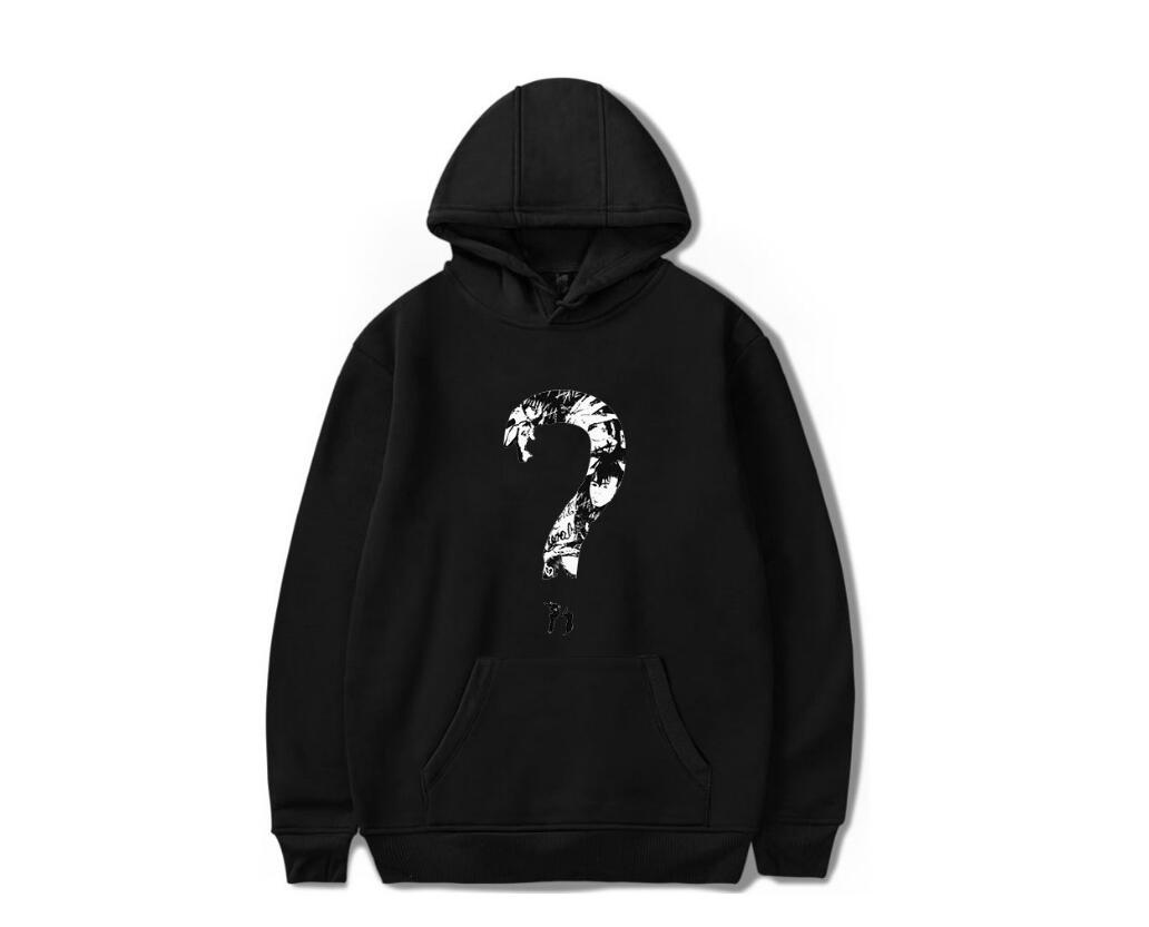 ? - Sudadera con capucha con signo de interrogación 