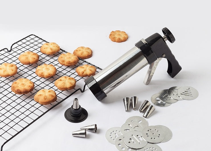 Stainless Steel Dough & Icing Gun Press Set