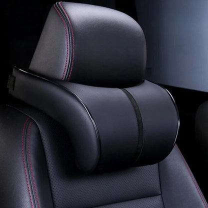 Almohada ajustable para asiento de coche con reposacabezas de algodón y espuma viscoelástica