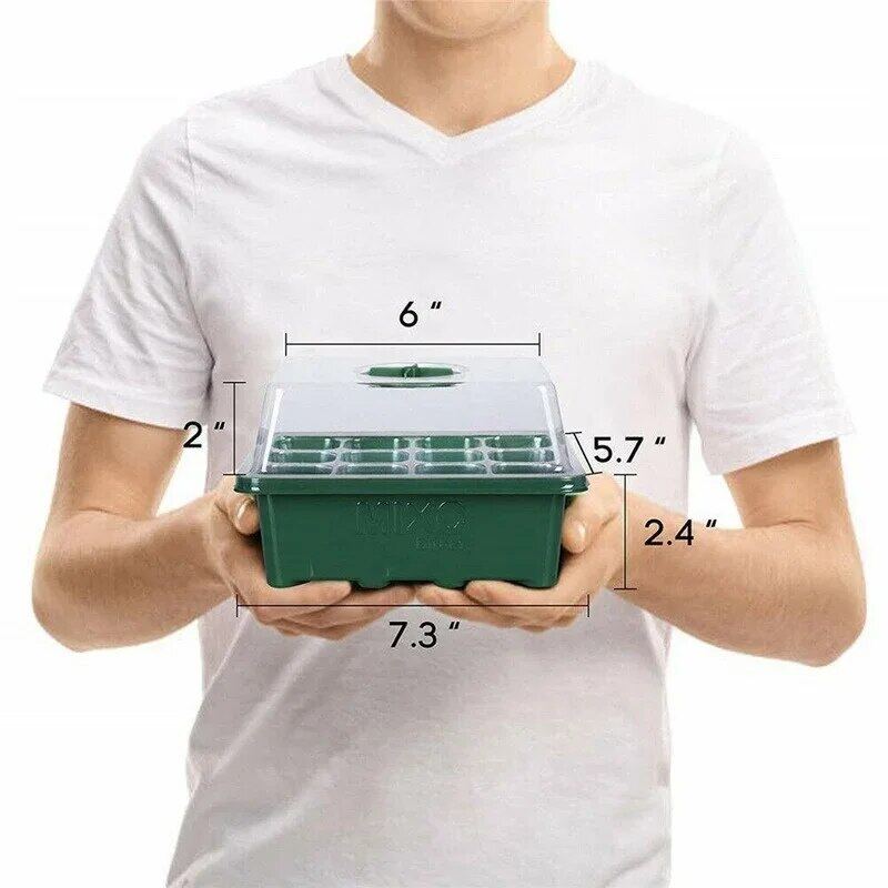 12-Seed Sprout Grid Germination Box Tray