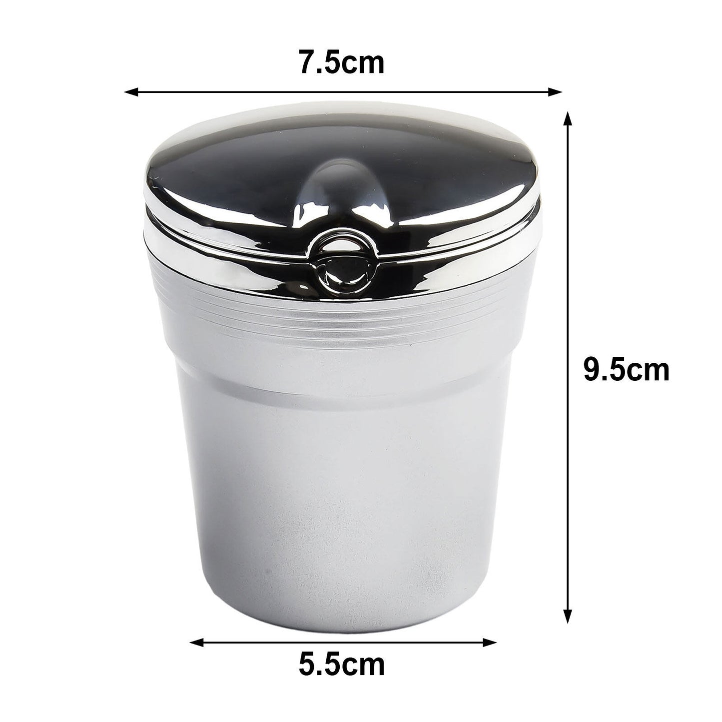 2-in-1 Car Ashtray and Garbage Can combo With LED