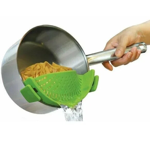 Clip-On Silicone Strainer For All Pots And Pans