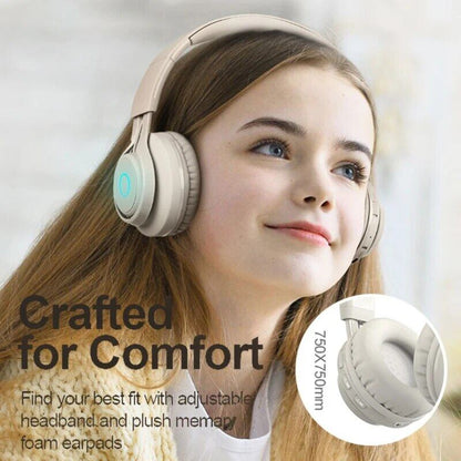 Kids Color Pop Bluetooth Wireless Headphones